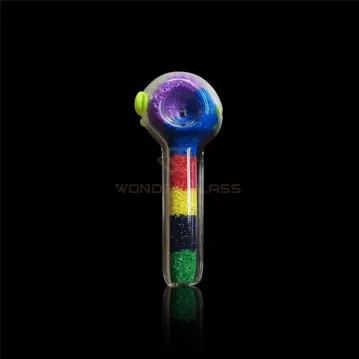 SA527 sand glass pipe,colorful hand pipe