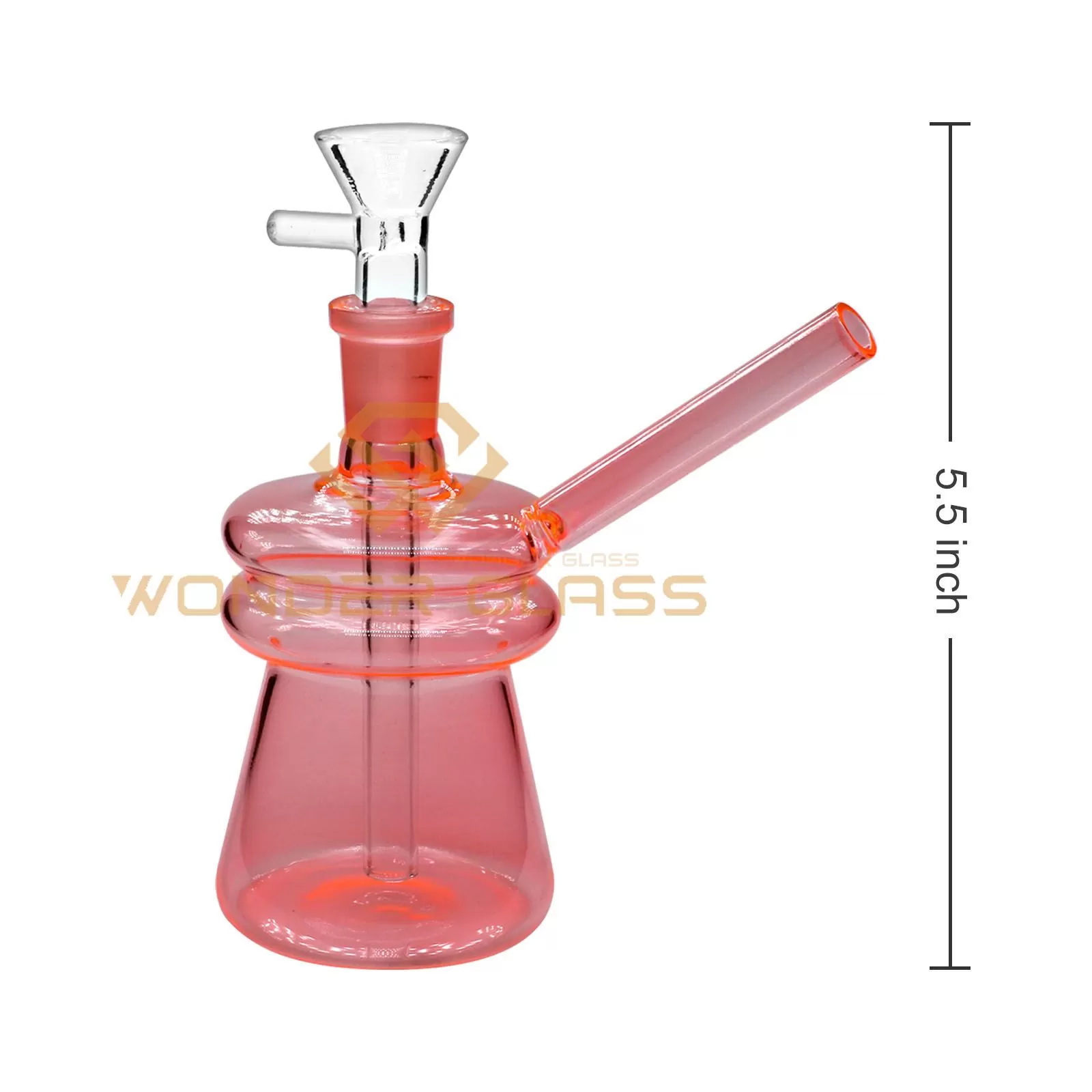 O366-S Glassware Hookah smoking Colorful Glass Burner Bubbler Bottle