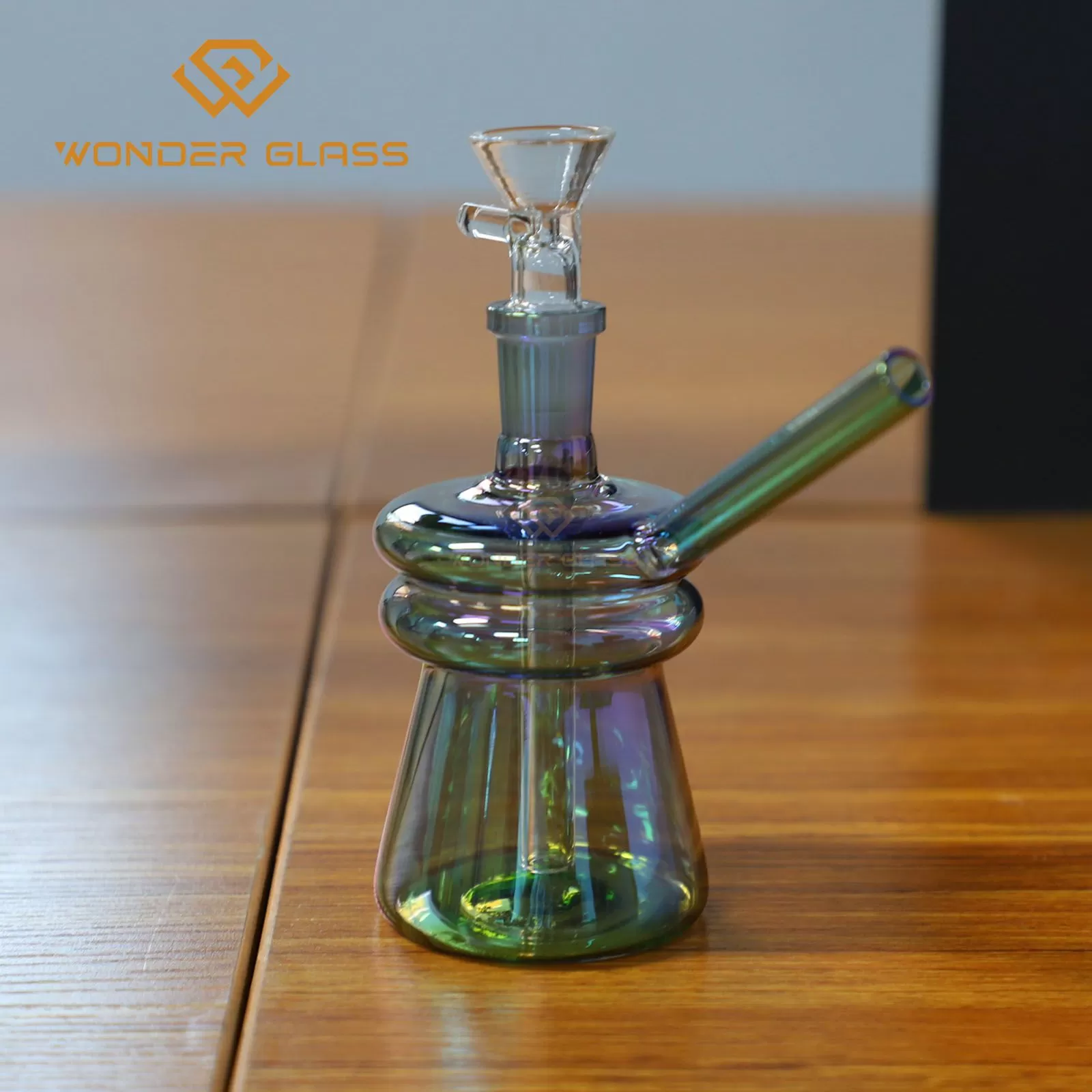 O366-S Glassware Hookah smoking Colorful Glass Burner Bubbler Bottle