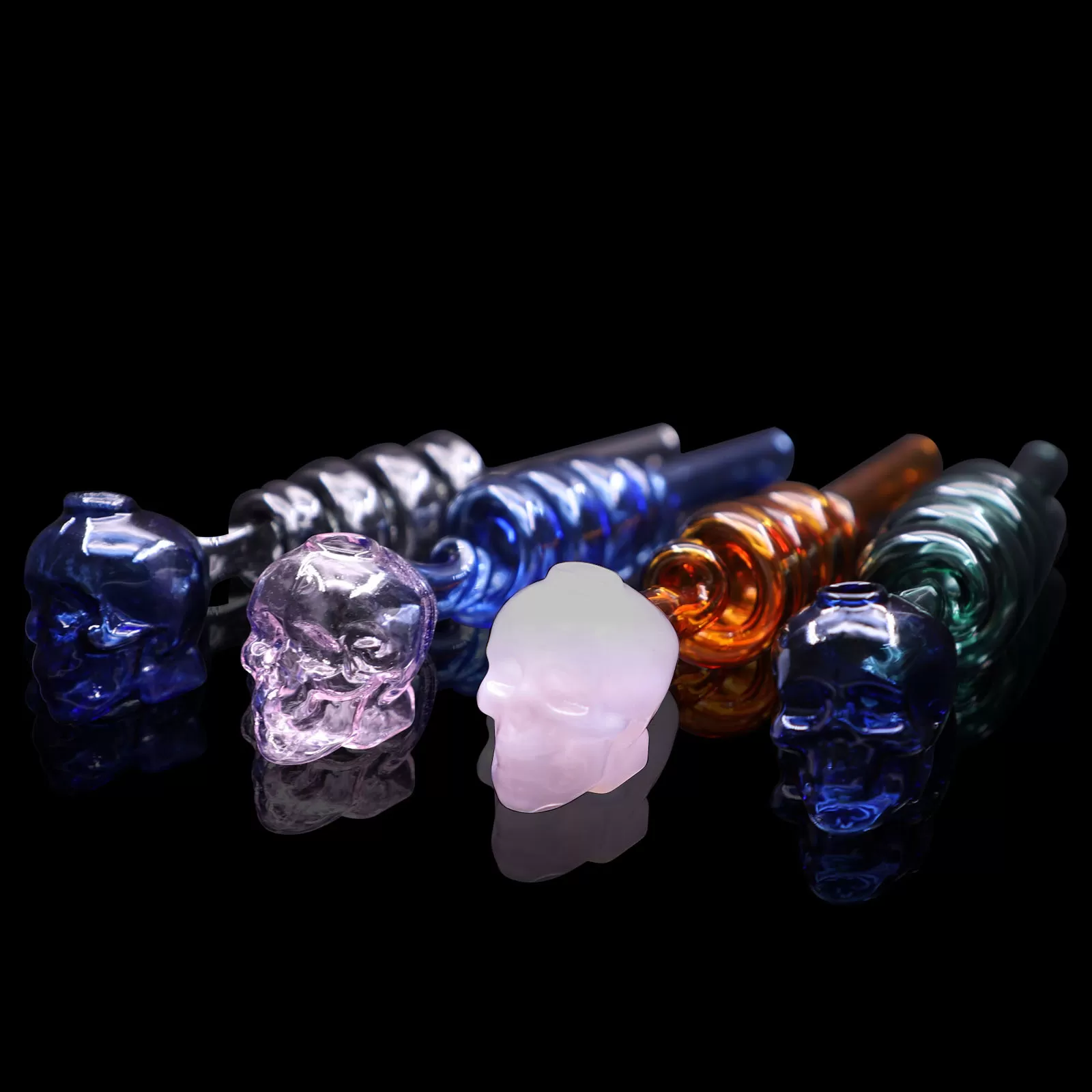 O365 twist pipe with skull ball tobaccoe pipe