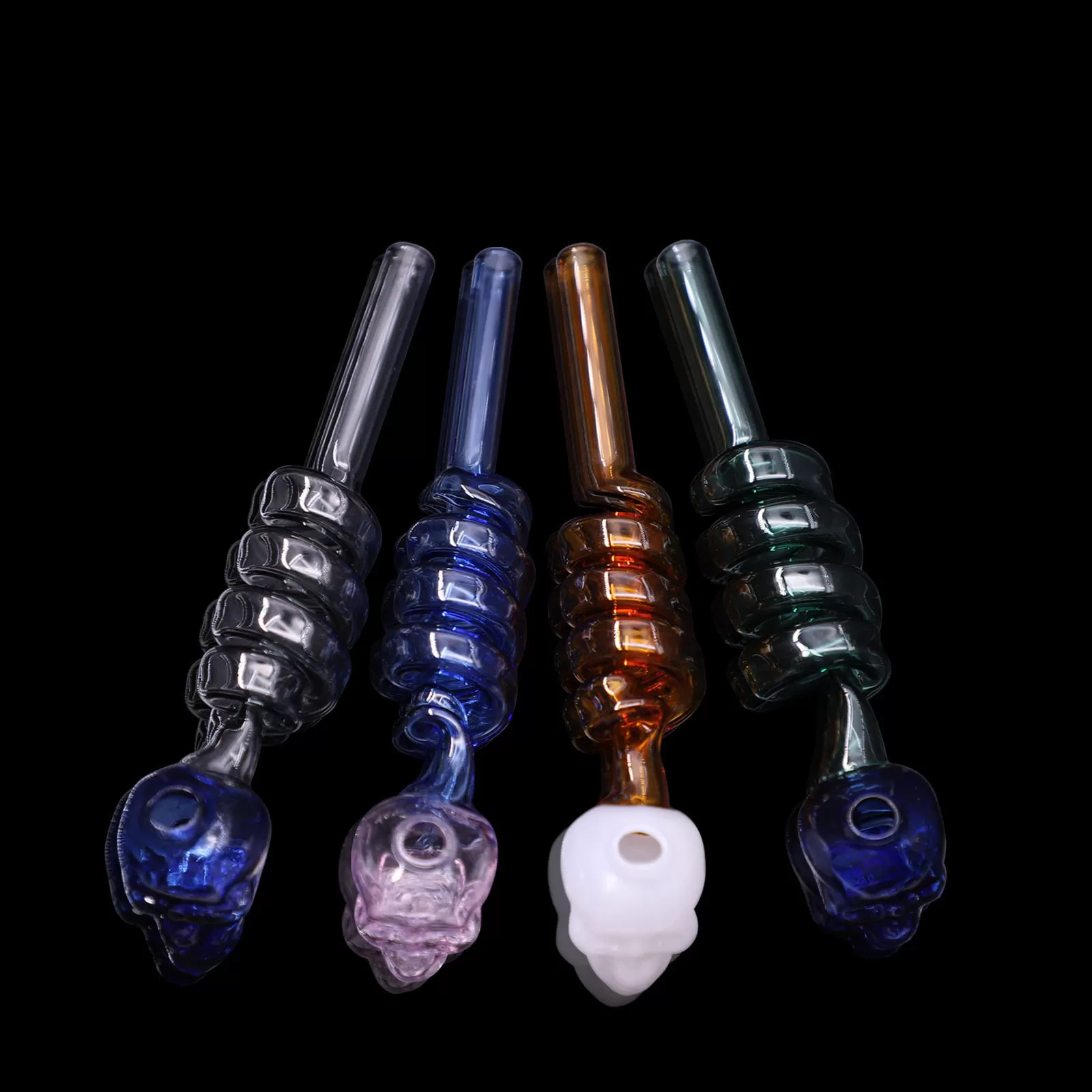 O365 twist pipe with skull ball tobaccoe pipe