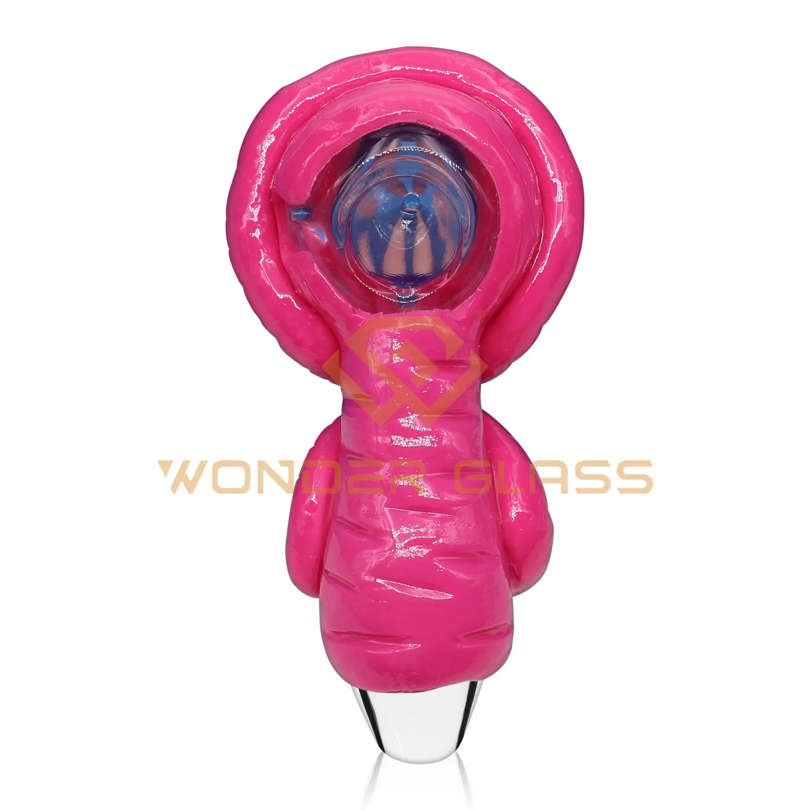 GP-1116 pink hand painted pipe glass pipe