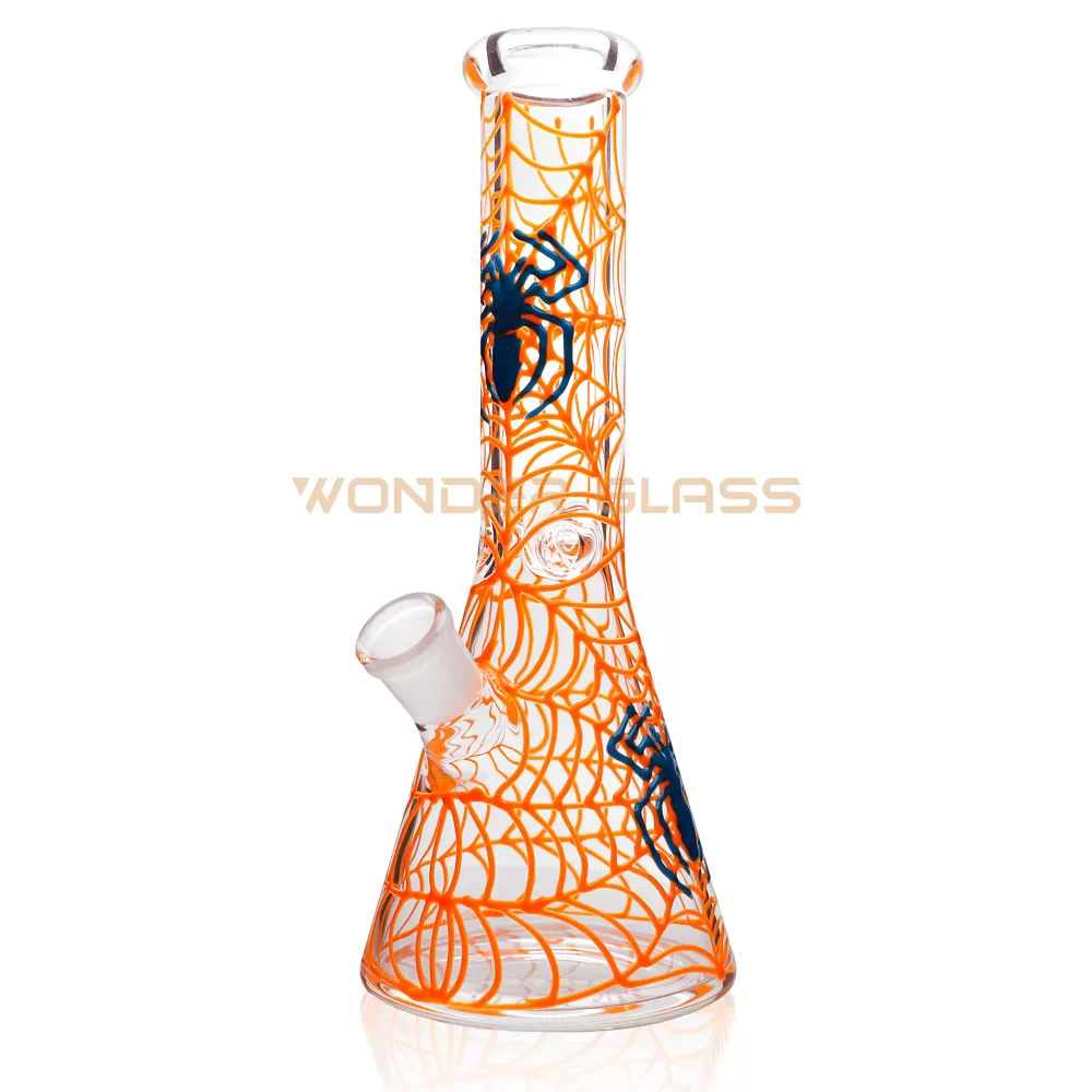 GB806-3 glow in the dark beaker pipe smoke bong