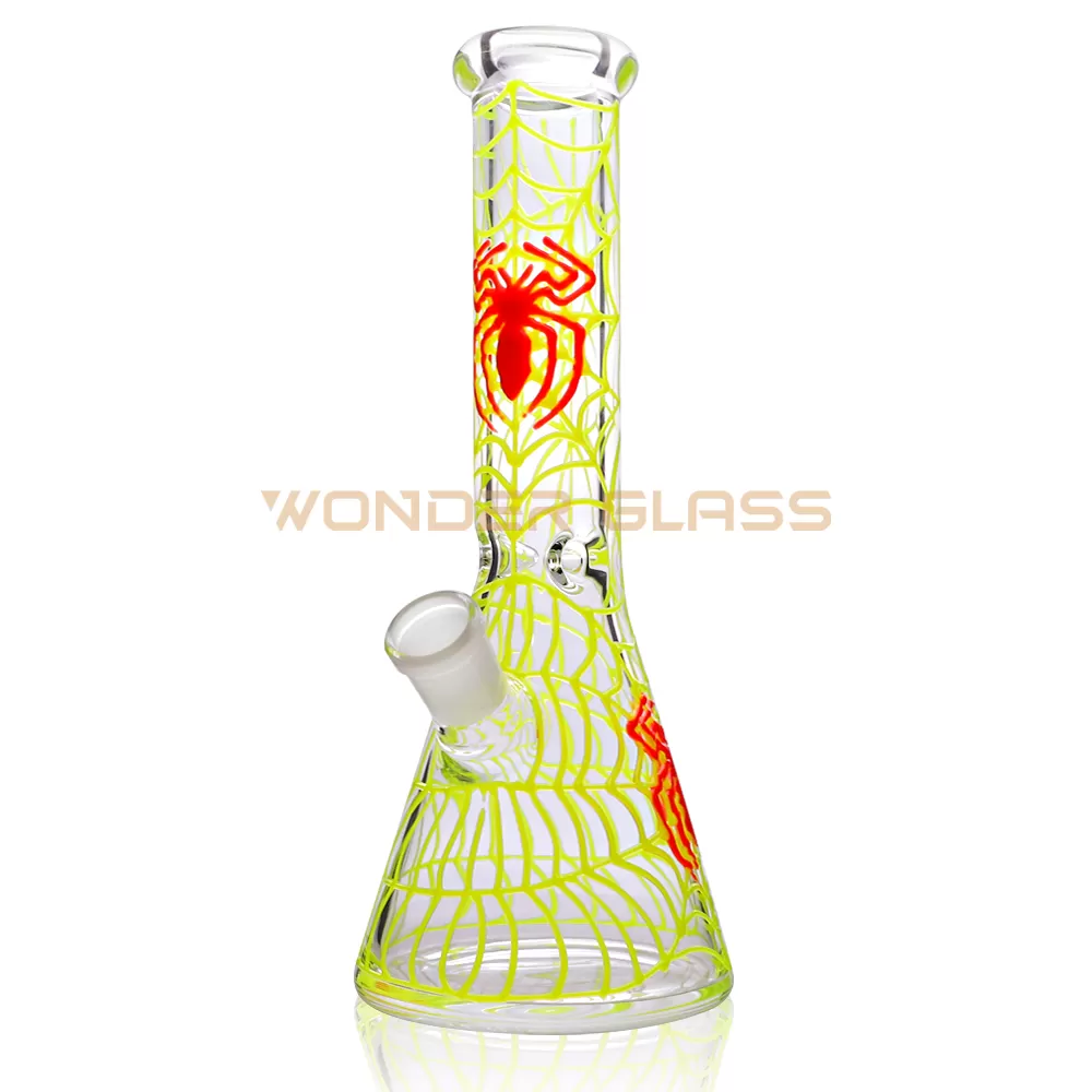 GB806-3 glow in the dark beaker pipe smoke bong