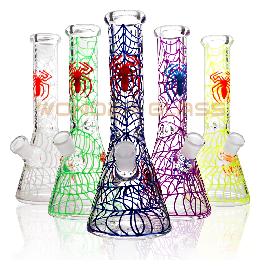 GB806-3 glow in the dark beaker pipe smoke bong