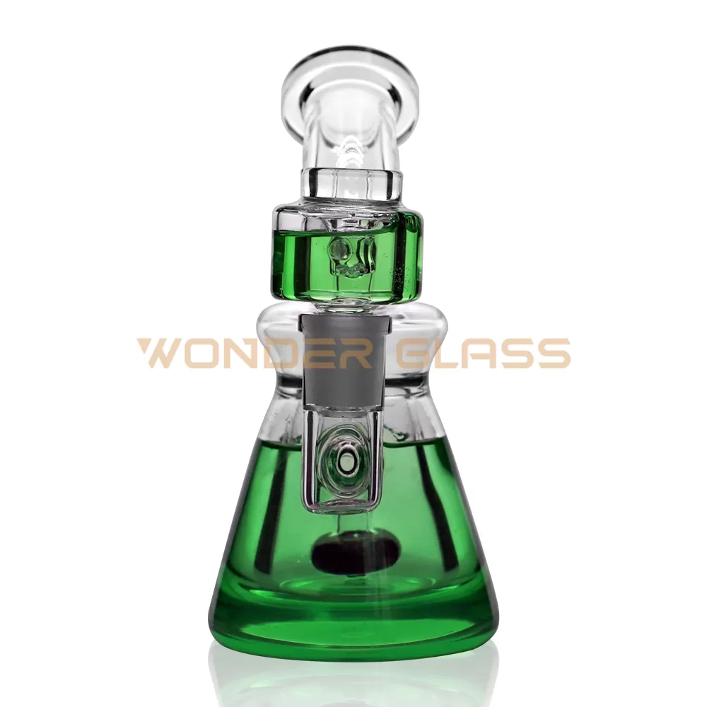 GO908 mini glass bong with glycerin oil bong