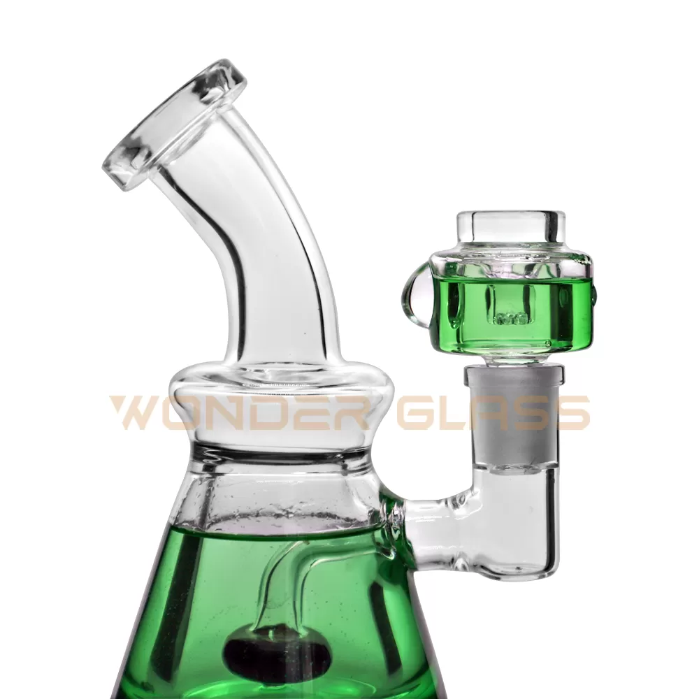 GO908 mini glass bong with glycerin oil bong