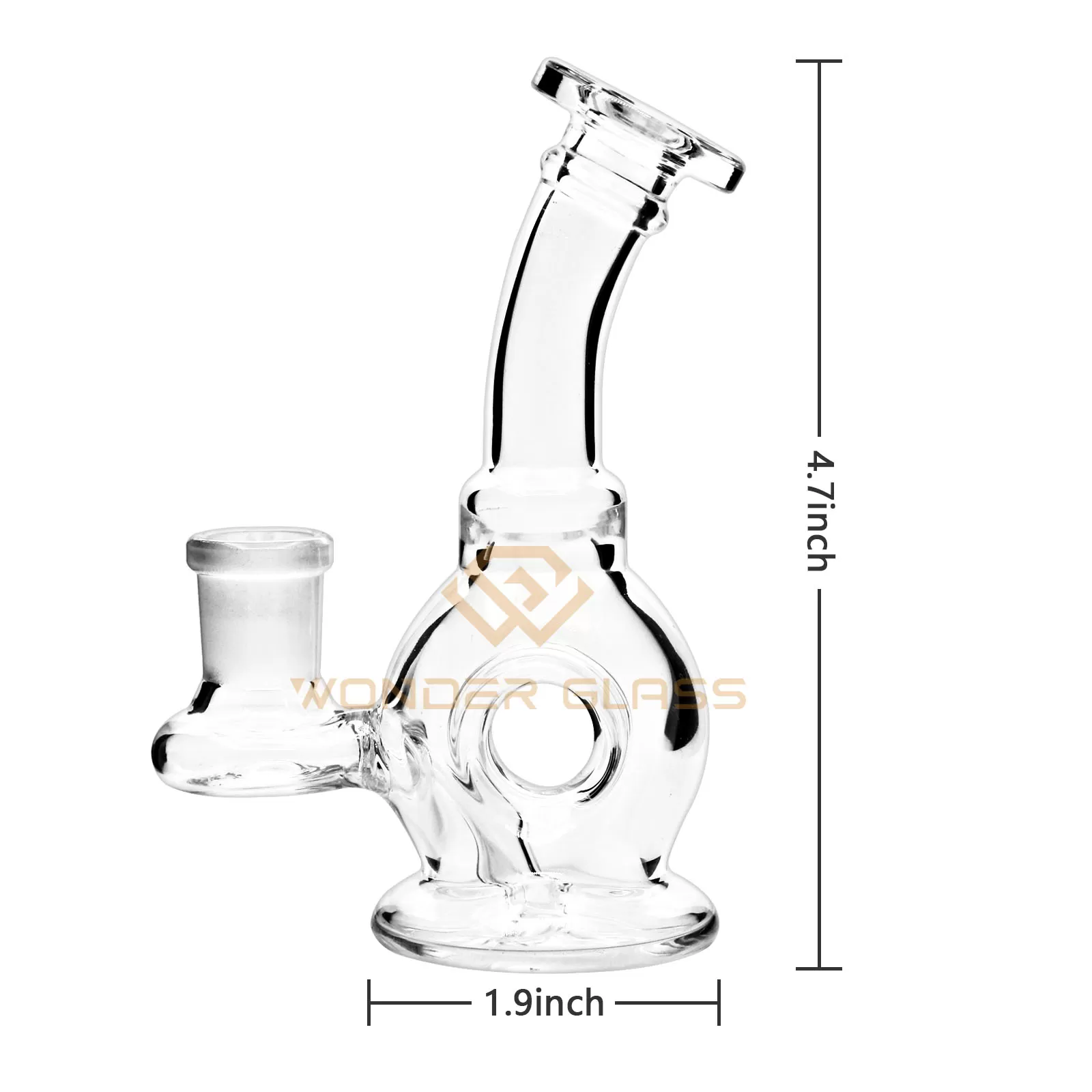 G061 mini glass pipe water pipe