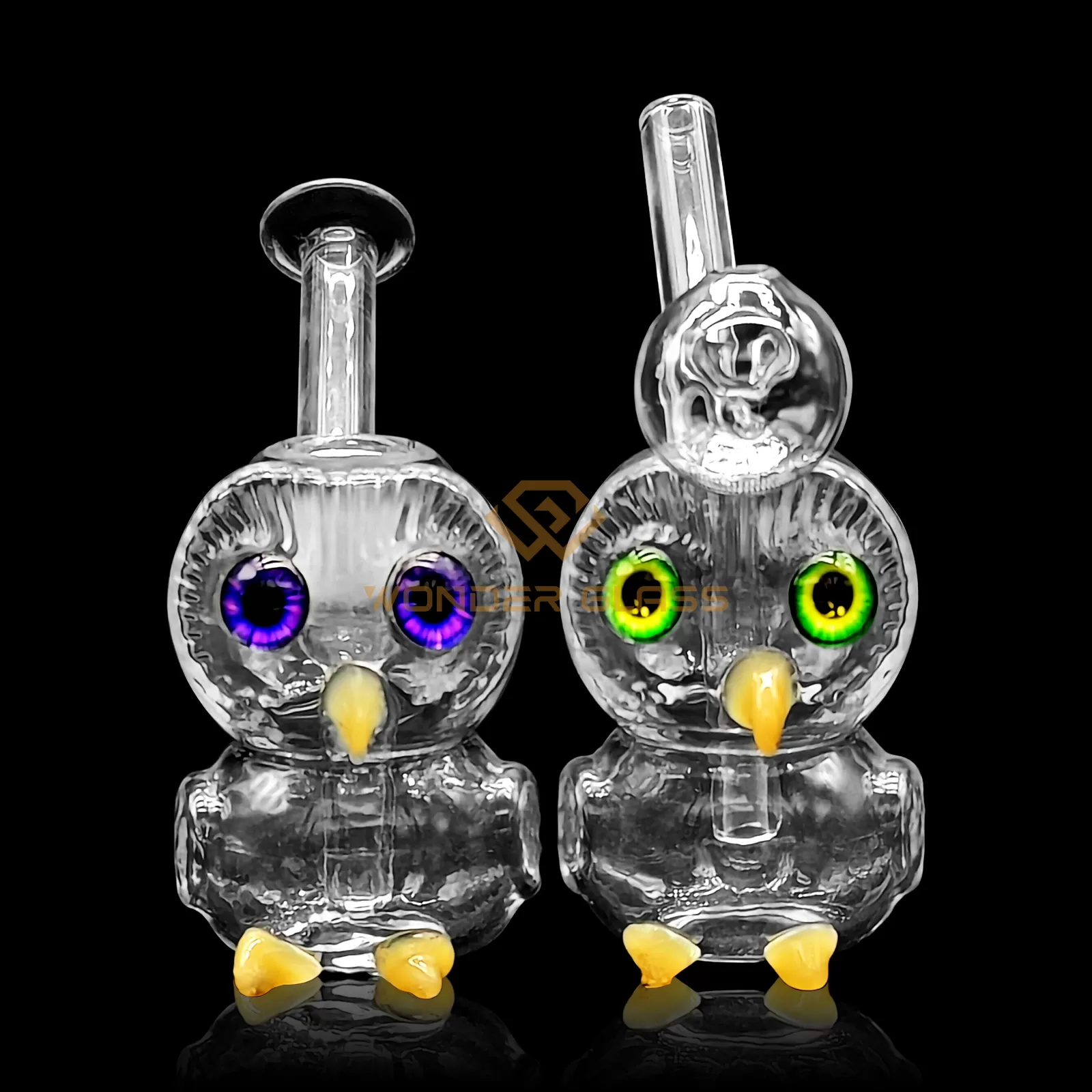 O375 owl mini oil burner pipe water pipe oil rig pipe